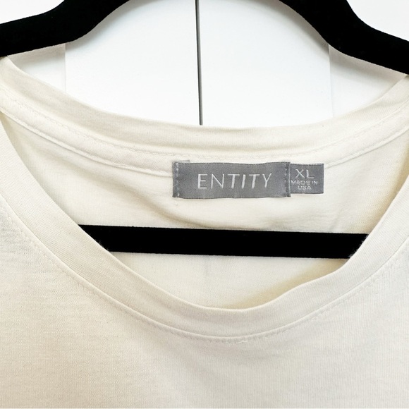ENTITY | Cream Crew Neck Shirt Size XL - Picture 5 of 6